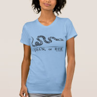 Join or Die Ladies Petite t-shirt
