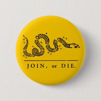 Join or Die - Libertarian 2 Inch Round Button