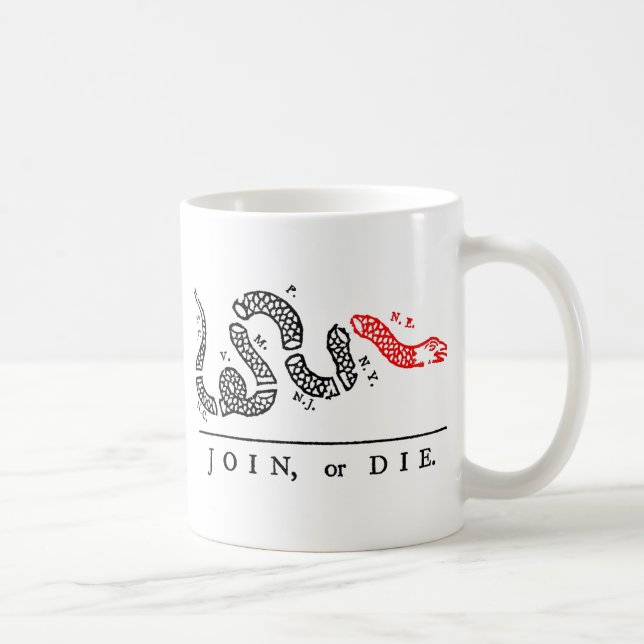 JOIN, or DIE New England Coffee Mug (Right)