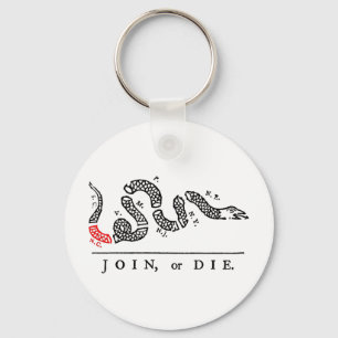 JOIN, or DIE North Carolina Keychain