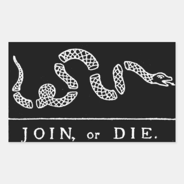 join or die snake sticker (Front)