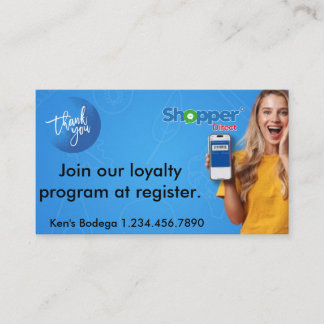 Join Our Loyalty Program Card