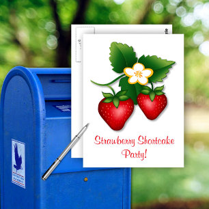 Join our Strawberry Shortcake Party Postcard