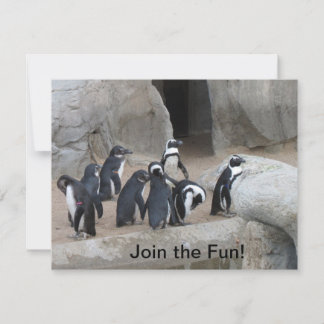 Join Penguins Party Invitation