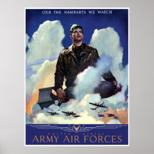 Join The Army Air Forces -- Border Poster