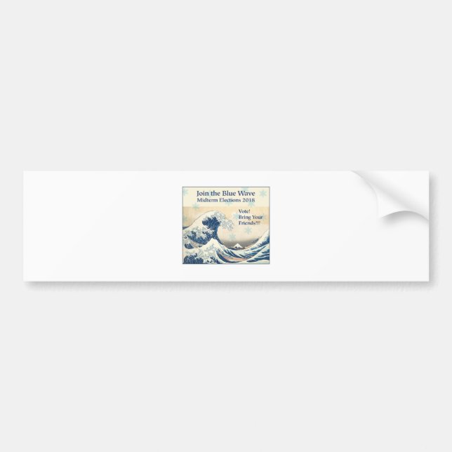 Join the Blue Wave 2018 Bumper Sticker (Front)