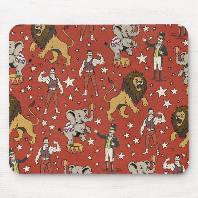 Join The Circus Pattern Mouse Pad (Front)
