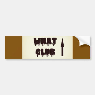 JOIN THE CLUB FUN DESIGN WITH TEXT BUMPER STICKER