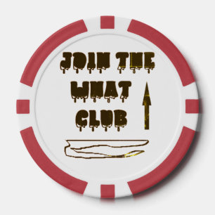 JOIN THE CLUB LOGO TYPE DESIGN POKER CHIPS