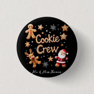 Join the Cookie Crew Your Ultimate Christmas  1 Inch Round Button