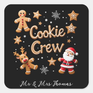 Join the Cookie Crew Your Ultimate Christmas Square Sticker
