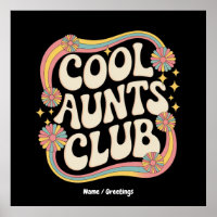 Join the Cool Aunts Club Funny Oversized Graphic