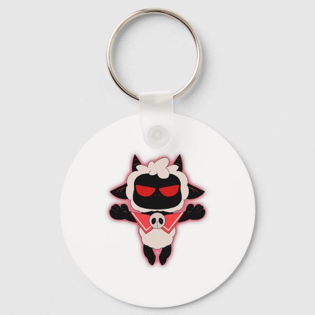 Join The Cult - Cult Of The Lamb Angry Gamer Cult  Keychain (Front)