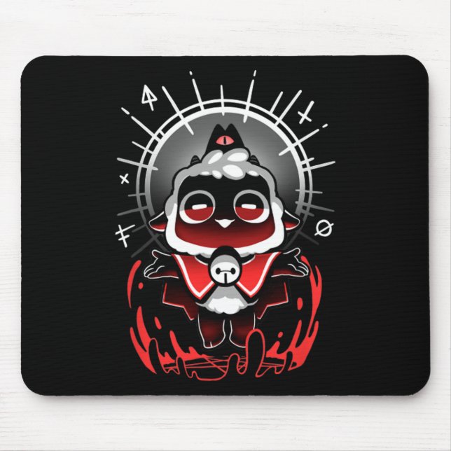 Join The Cult - Cult Of The Lamb Cute Gamer Cult O Mouse Pad (Front)
