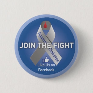 Join The Fight Against Diabetes 2 Inch Round Button