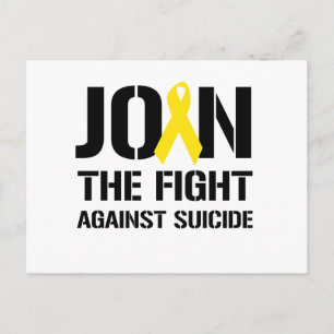 Join the fight against suicide postcard