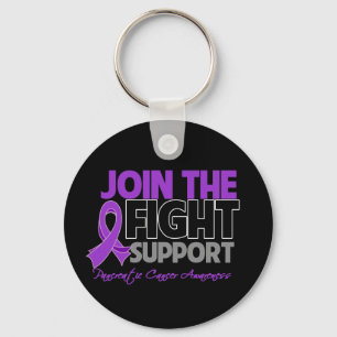 Join The Fight Support Pancreatic Cancer Awareness Keychain