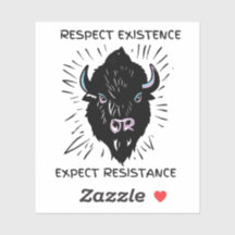 Join the Herd. extra small bison sticker