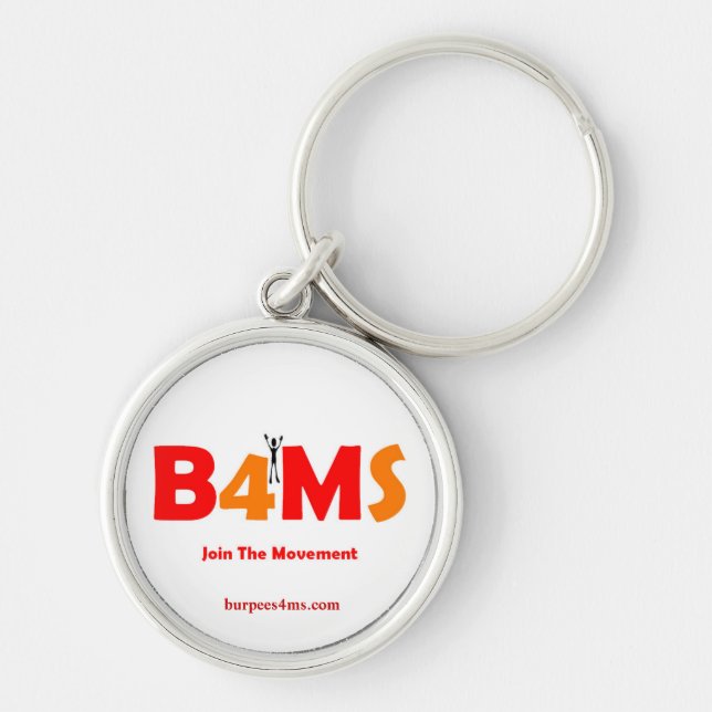 Join The Movement Burpees 4 MS Keychain (Front)