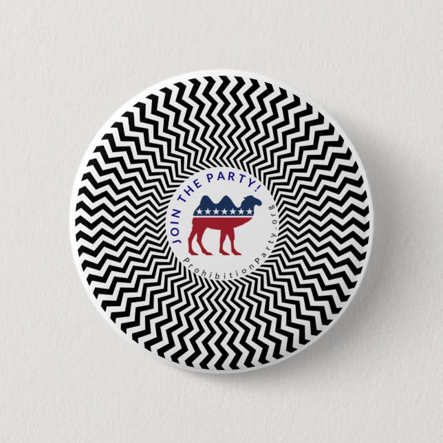 Join the Party! Prohibition Party 2 Inch Round Button (Front)