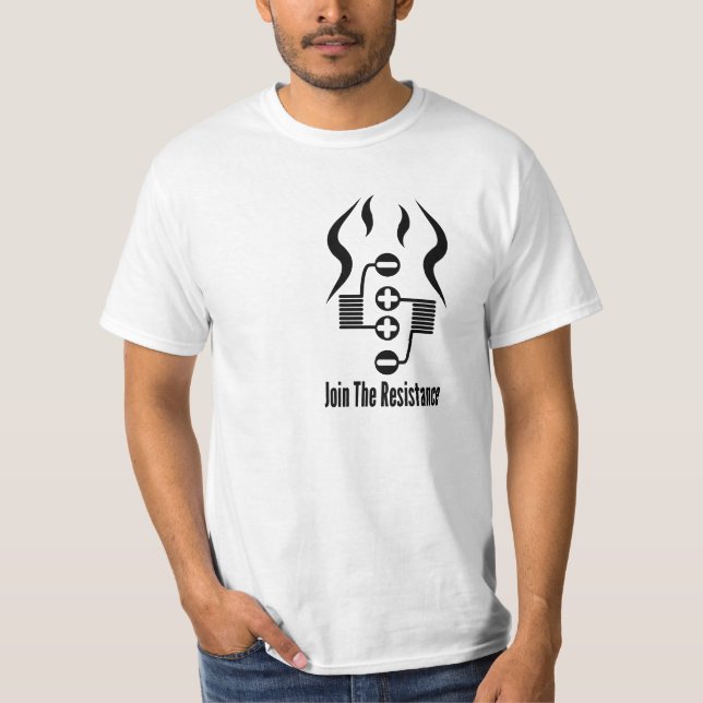 Join The Resistance White Tee (Front)