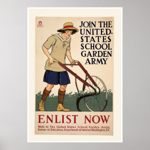 Join the School Garden Army Poster