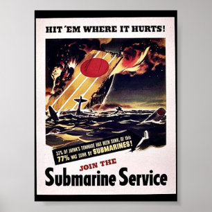 Join The Submarine Service Poster