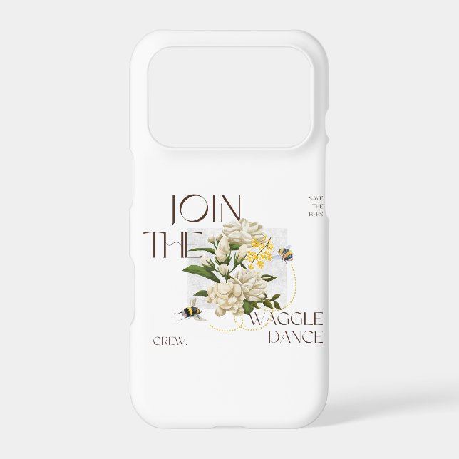 join the waggle dance crew. vintage bee caregiver  (Back)