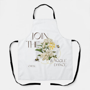 join the waggle dance crew. vintage bee gardener's apron