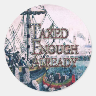 Join theTEA Party Supplies Classic Round Sticker