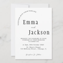 "Join us as we say 'I do': Simple and Elegant
