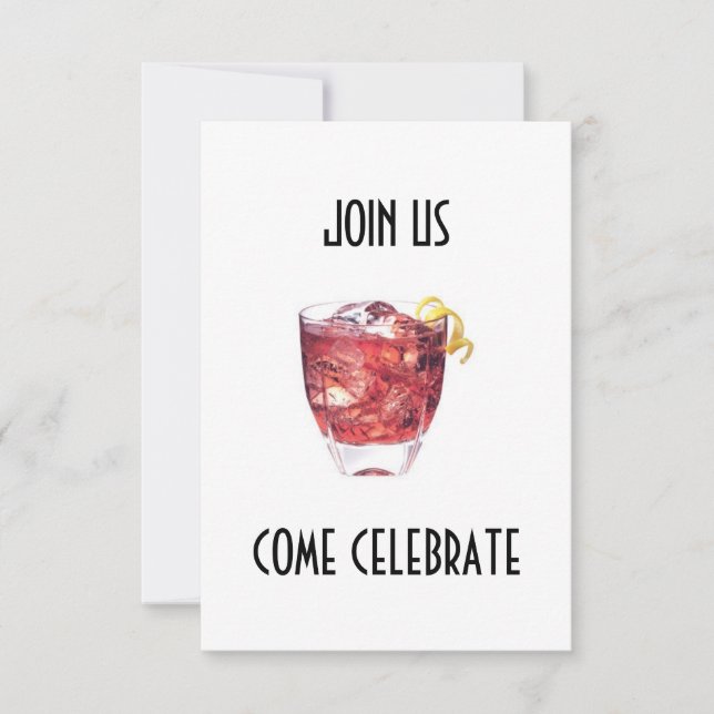 JOIN US/COME CELEBRATE ADULT PARTY INVITATION (Front)
