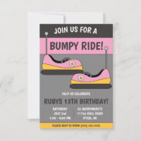 Join us for a Bumpy Ride! Bumper Cars Birthday