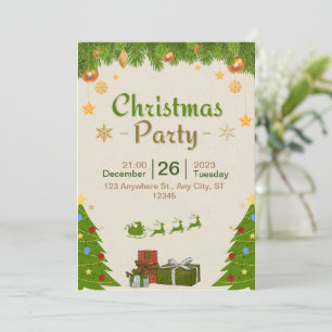 Join Us for a Festive Christmas Party Invitation