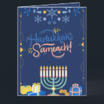 Join Us for a Joyous Hanukkah Celebration!"  Card<br><div class="desc">Celebrate the Festival of Lights with us! Join us for an evening filled with warmth, laughter, and tradition as we gather to commemorate Hanukkah. Enjoy delicious food, festive games, and the company of family and friends. Let’s light the menorah, share stories, and create cherished memories together. Don’t miss out on...</div>