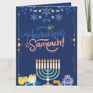 Join Us for a Joyous Hanukkah Celebration!"  Card