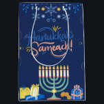 Join Us for a Joyous Hanukkah Celebration!" Medium Gift Bag<br><div class="desc">Celebrate the Festival of Lights with us! Join us for an evening filled with warmth, laughter, and tradition as we gather to commemorate Hanukkah. Enjoy delicious food, festive games, and the company of family and friends. Let’s light the menorah, share stories, and create cherished memories together. Don’t miss out on...</div>