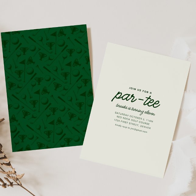 Join Us For A Par-Tee Golf Birthday Party Invite (Creator Uploaded)