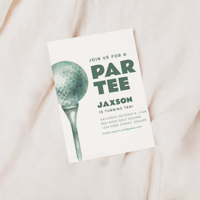 Join Us For A Par-Tee Golf Birthday Party Invite (Creator Uploaded)