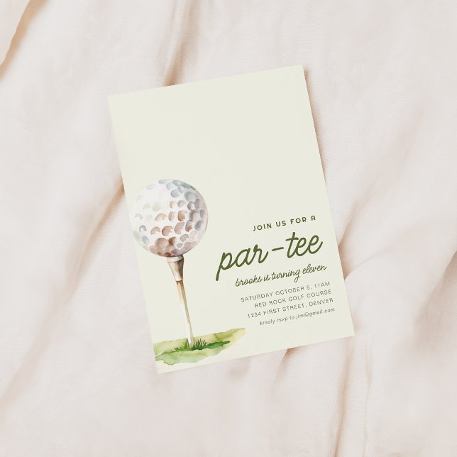 Join Us For A Par-Tee Golf Birthday Party Invite (Creator Uploaded)