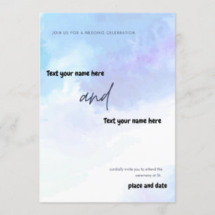 Join us for a wedding celebration invitation