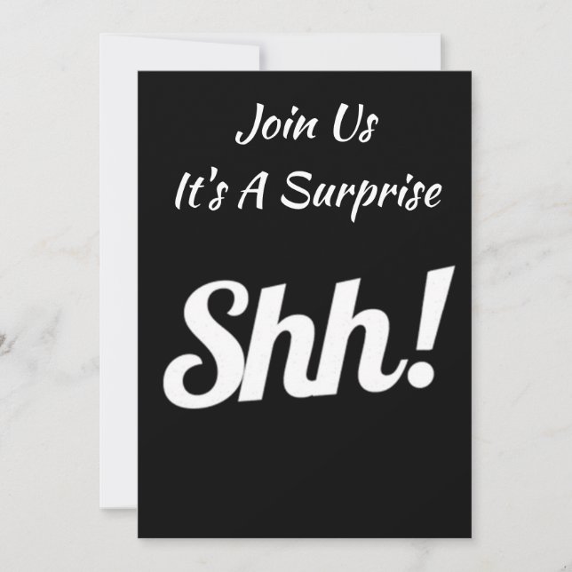 JOIN US ***IT'S A SURPRISE*** PARTY INVITATION (Front)