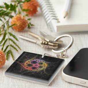 Joined at the Centre Acrylic Key Ring