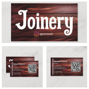 Joinery Templates Design Woodwork Handyman Business Card