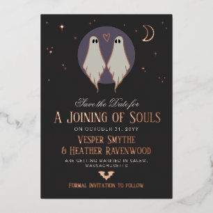 Joining of Souls Ghosts Lesbian Save the Date