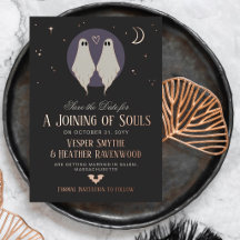Joining of Souls Ghosts Lesbian Save the Date