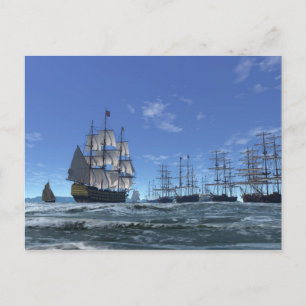 Joining the Fleet. Postcard
