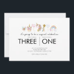 Joint Birthday Party - Unicorn Theme Invitation<br><div class="desc">Joint birthday invitation for siblings or friends. Perfect for your rodeo themed party!</div>