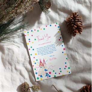 Joint Birthday Whimsical  Sisters    Thank You Card