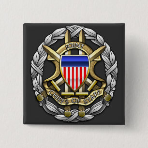 Joint Chiefs of Staff 2 Inch Square Button